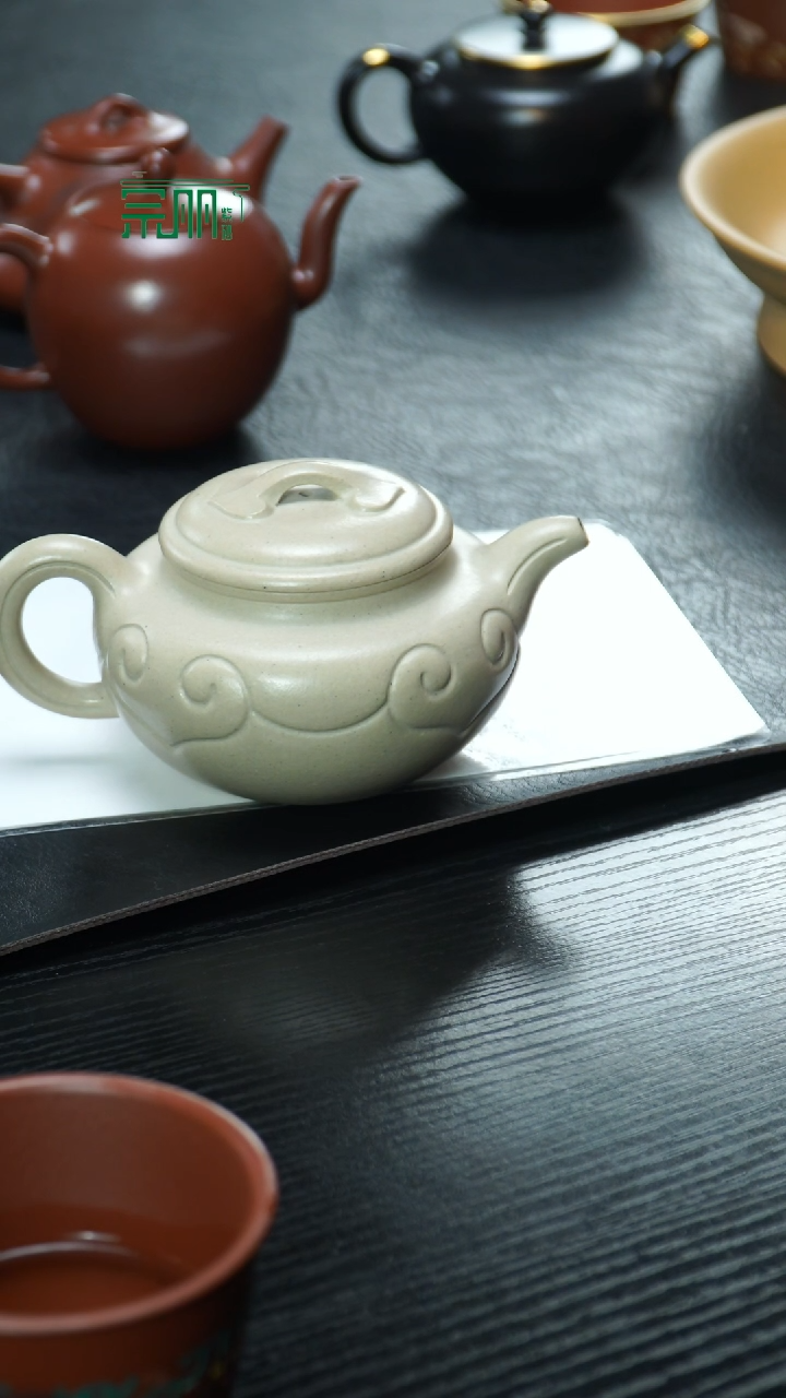 【闪购商品】紫砂茶壶仿古如意白泥230cc