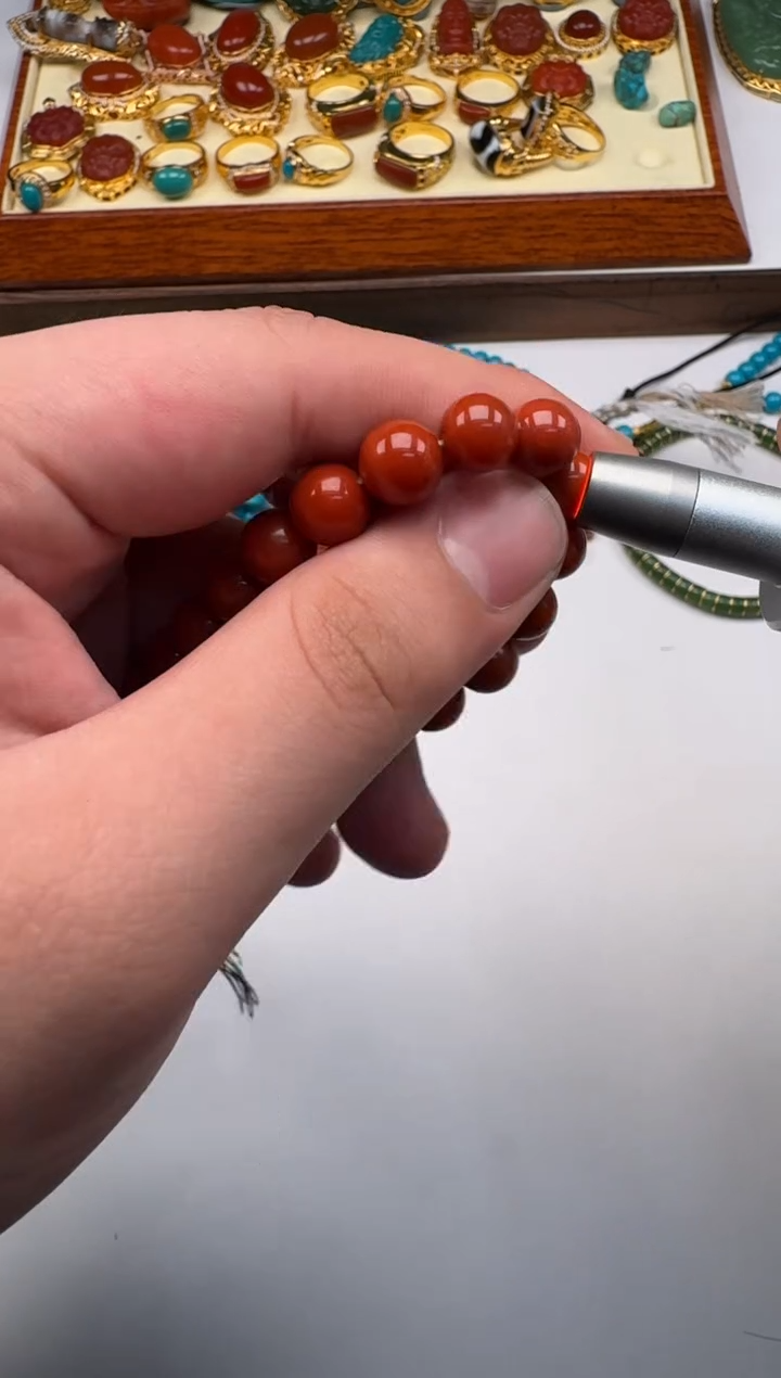 未镶嵌南红玛瑙挂件喜**～手串手串