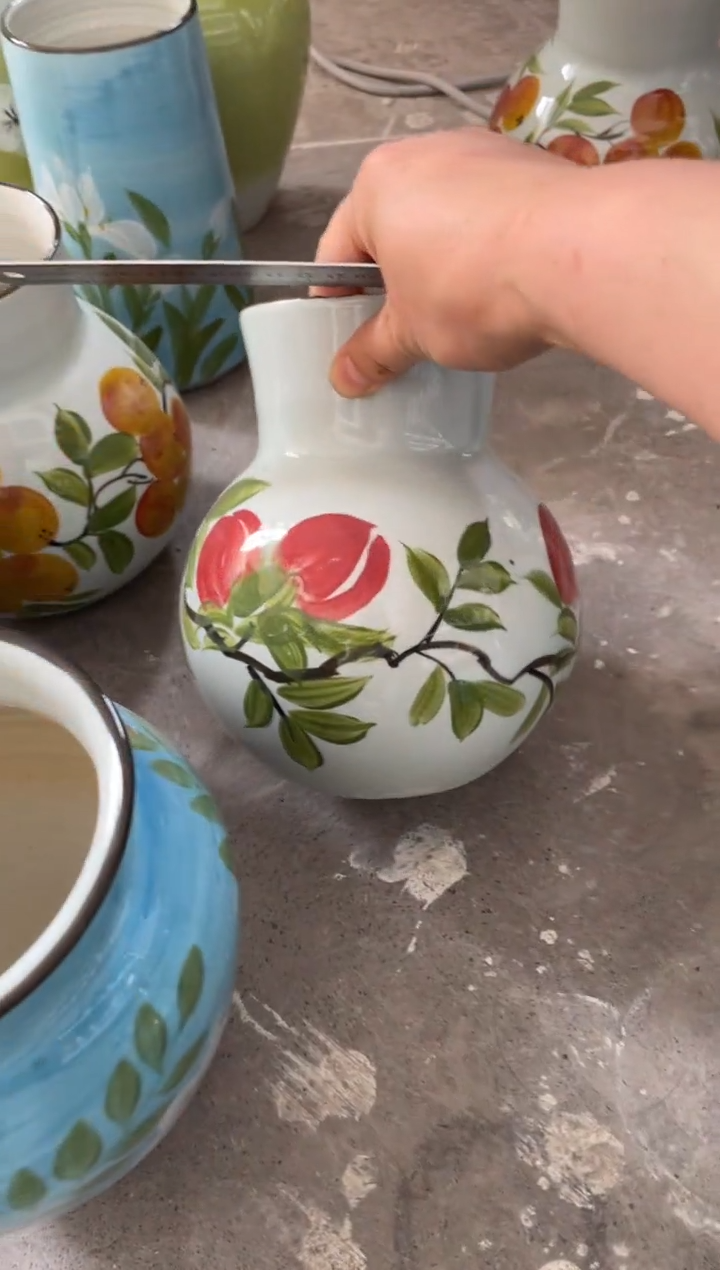 瓶陶景德镇手绘花瓶