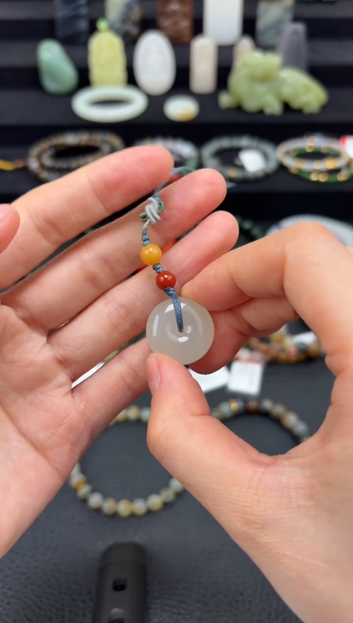 未镶嵌和田玉挂件扣子挂件