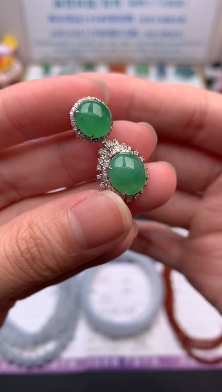 【闪购商品】定制翡翠18K金镶嵌模式推广期24小时鉴赏期