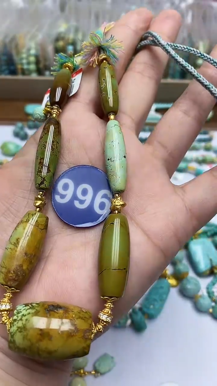 【闪购商品】绿松石项链银S925镶嵌996