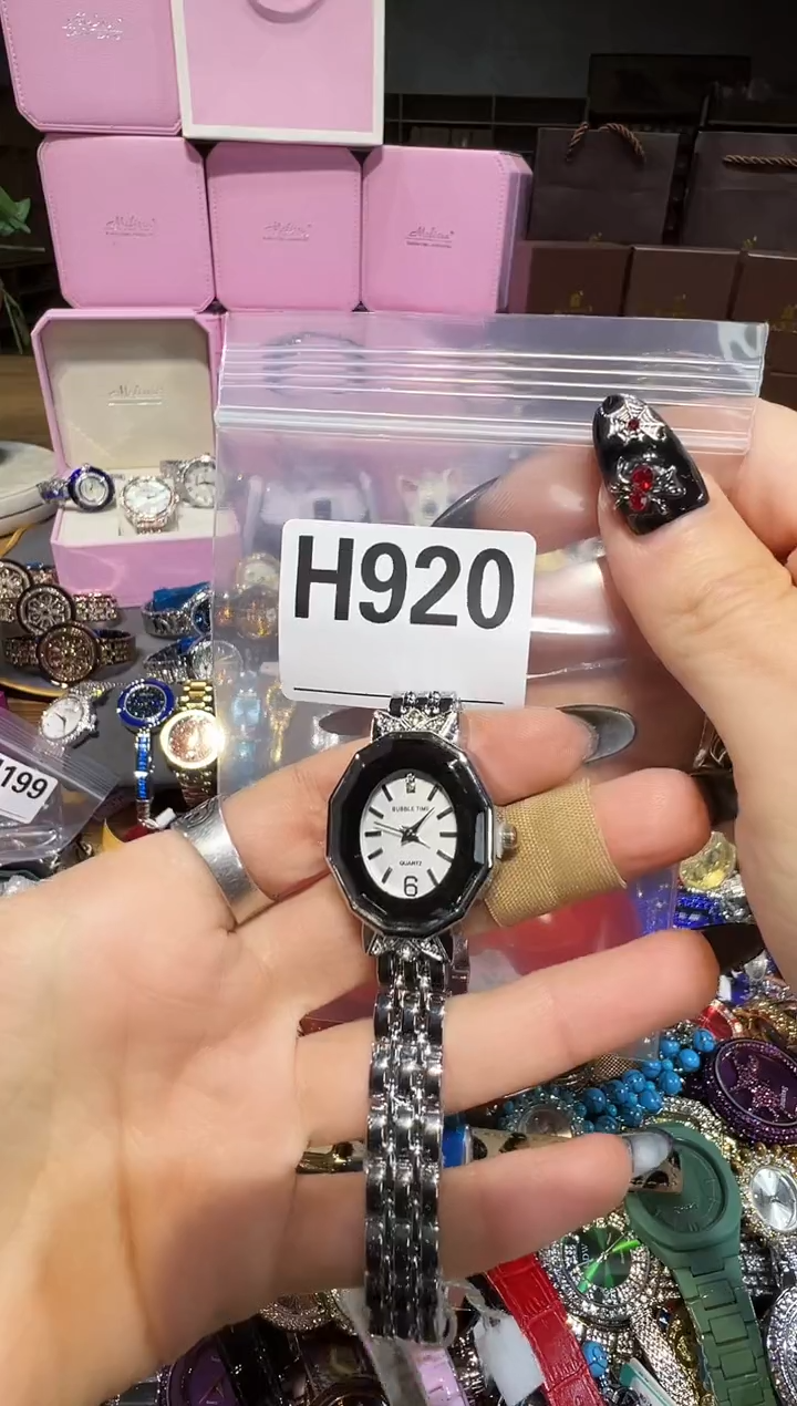 石英机芯不锈钢不锈钢直播定闪专用