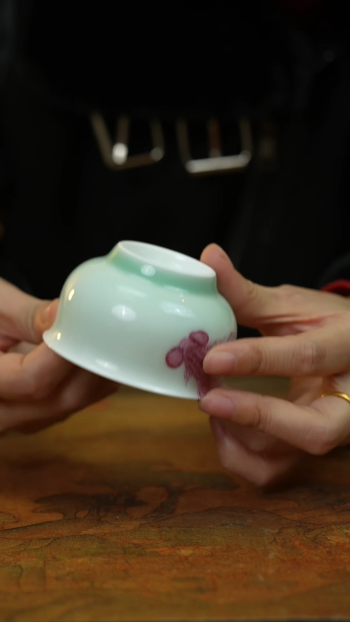 【闪购商品】卢氏手绘金鱼景德镇上庄陶瓷