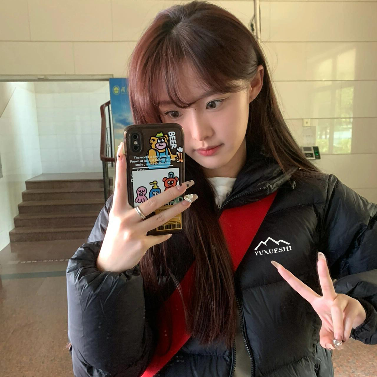 羽绒服短款2025年新款90白鸭绒加厚宽松面包服连帽男女情侣冬外套