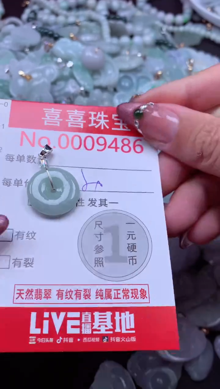 颈饰未镶嵌翡翠9486
