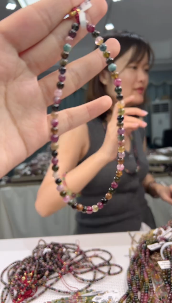 未镶嵌手串碧玺黑糖碧玺单圈/多样式发一mm+