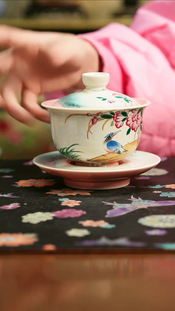 景德镇陶瓷杯碗柴烧多人