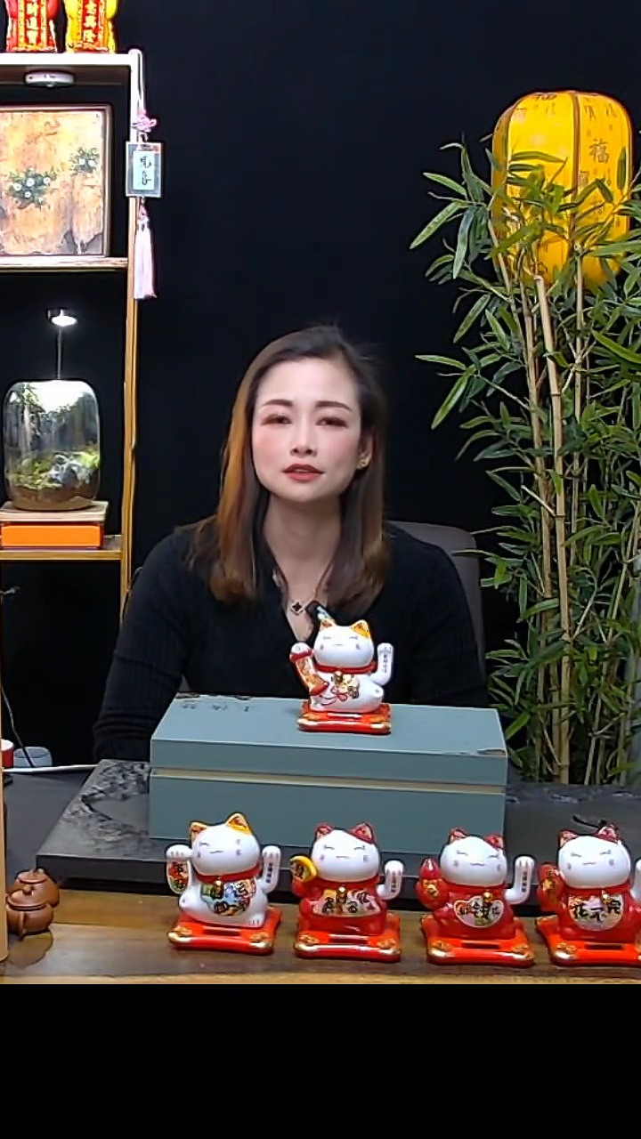 【闪购商品】摆件步步高升招财猫摆件