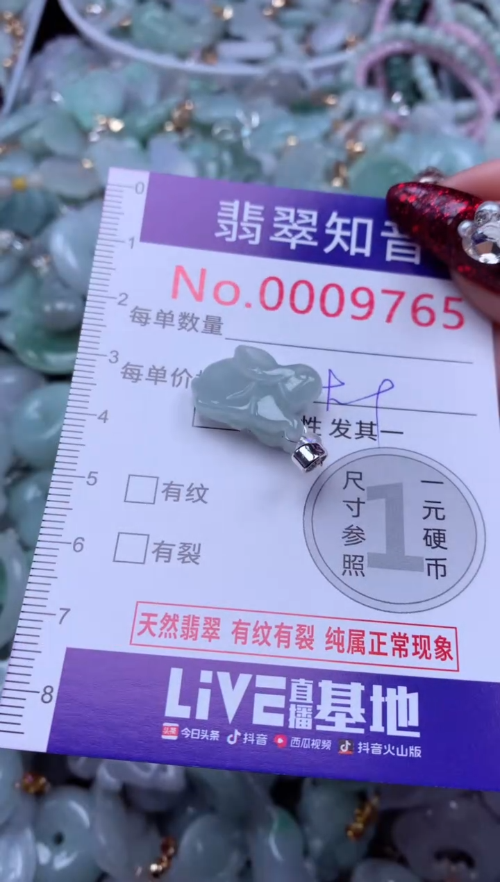 吊坠(不含链)未镶嵌翡翠9765