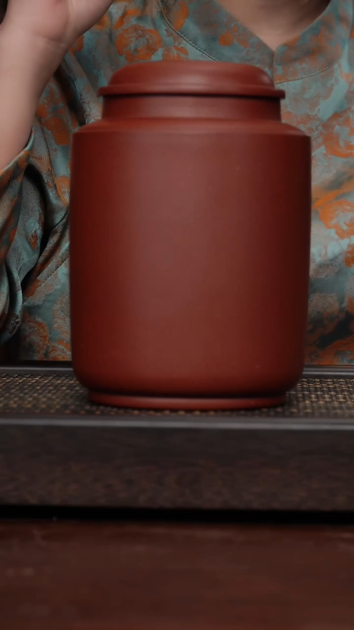 【闪购商品】紫砂茶杯非遗茶器-大直筒茶罐