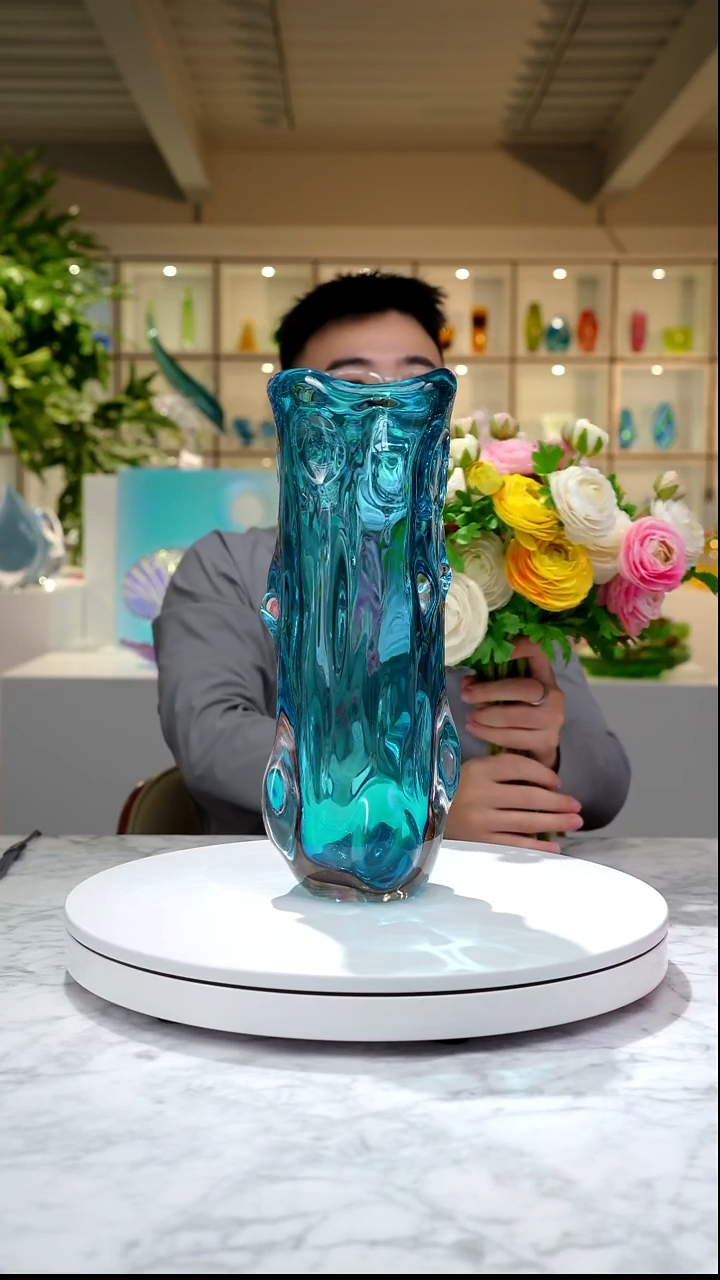 手工艺品琉璃麦****)【孤品福利】花器