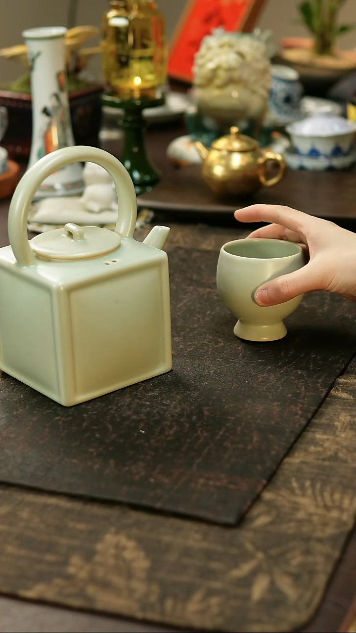 景德镇陶瓷杯碗柴烧多人