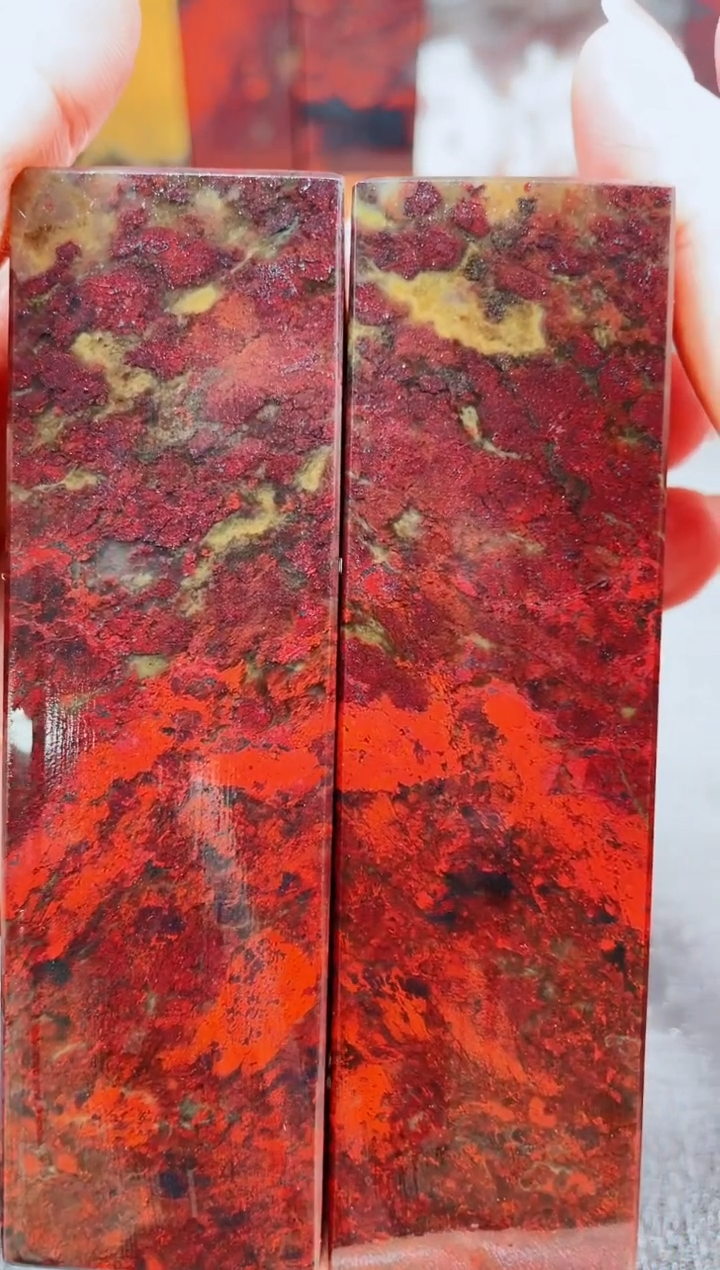 玉桂林鸡血玉素章--17