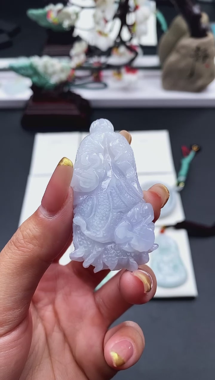 【闪购商品】翡翠颈饰未镶嵌天然缅甸A货翡翠