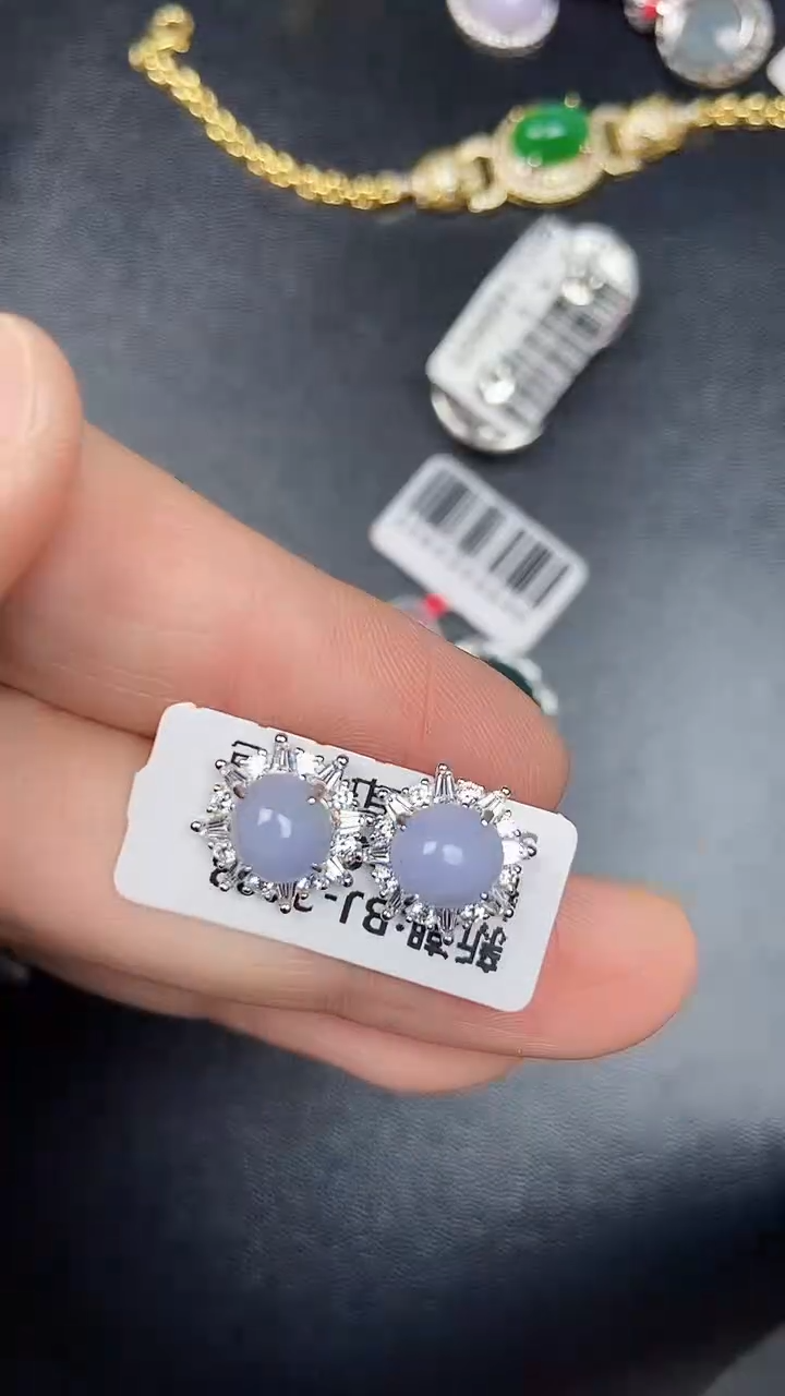 银S925镶嵌戒指翡翠8200