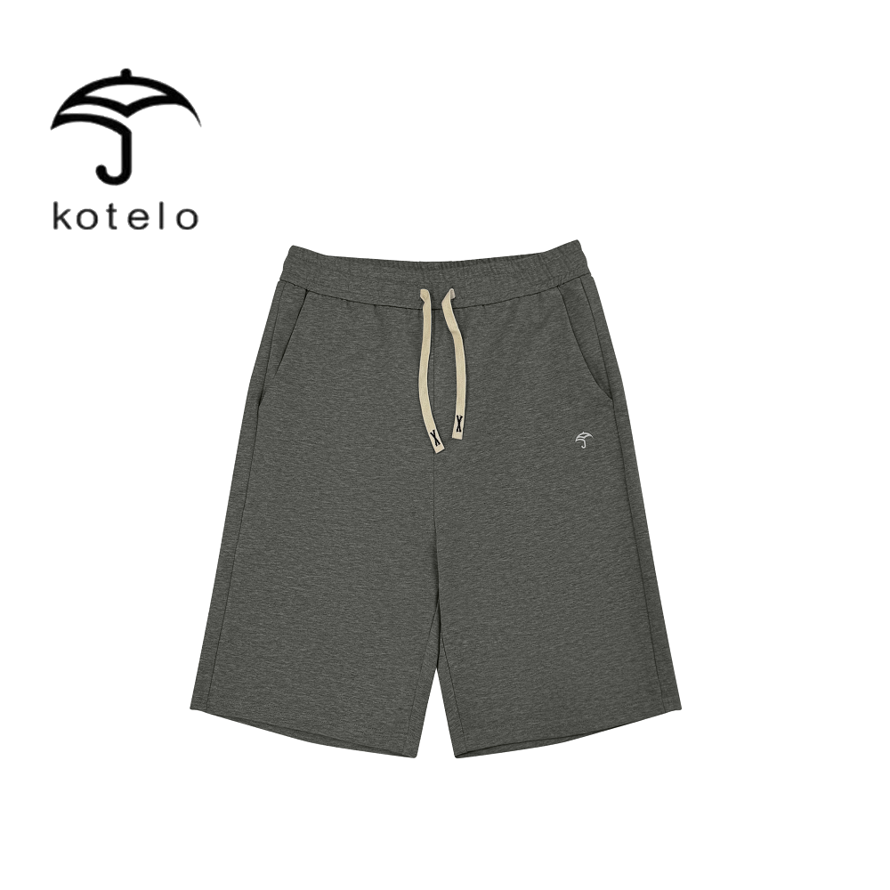 Kotelo自制270克纯棉小毛圈休闲直筒中裤