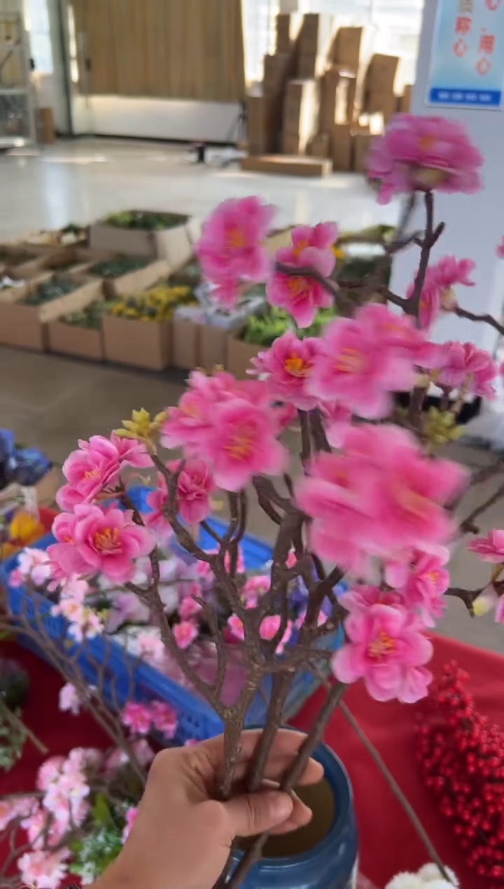 【闪购商品】仿真花束桃花2束