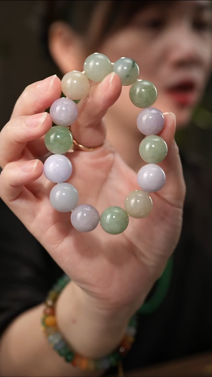 未镶嵌手串翡翠翡翠珠串
