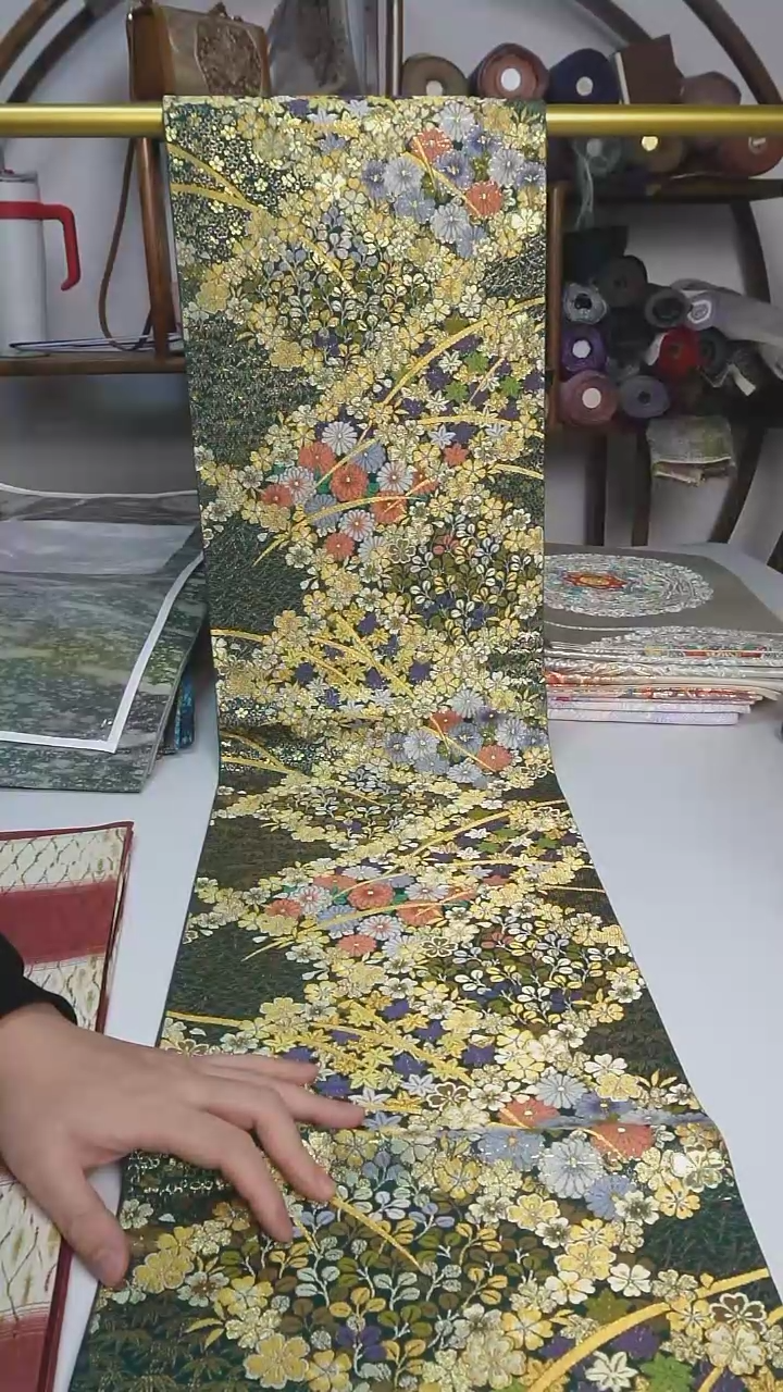 【闪购商品】织绣85西阵织六通花卉