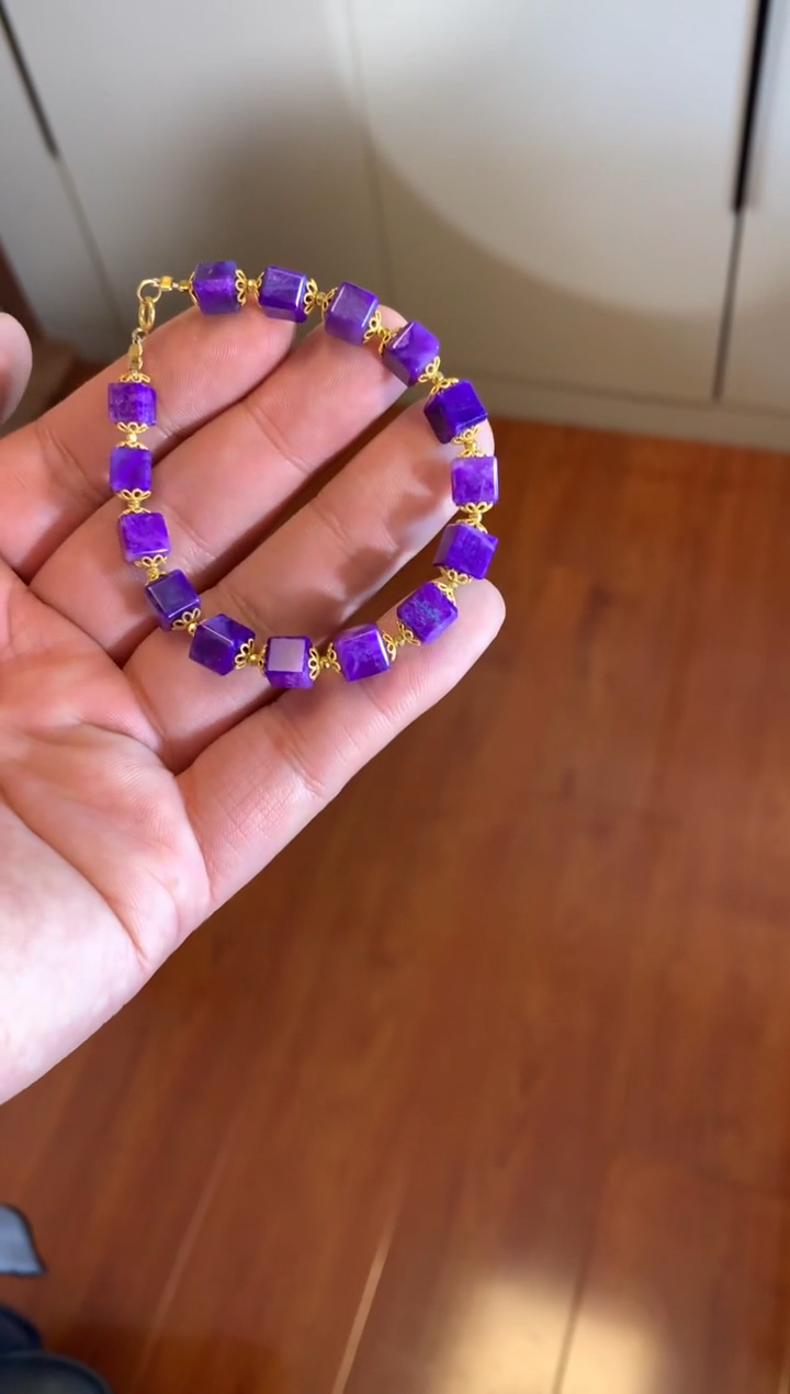 【闪购商品】苏纪石（舒俱来）手串18K金镶嵌舒俱来