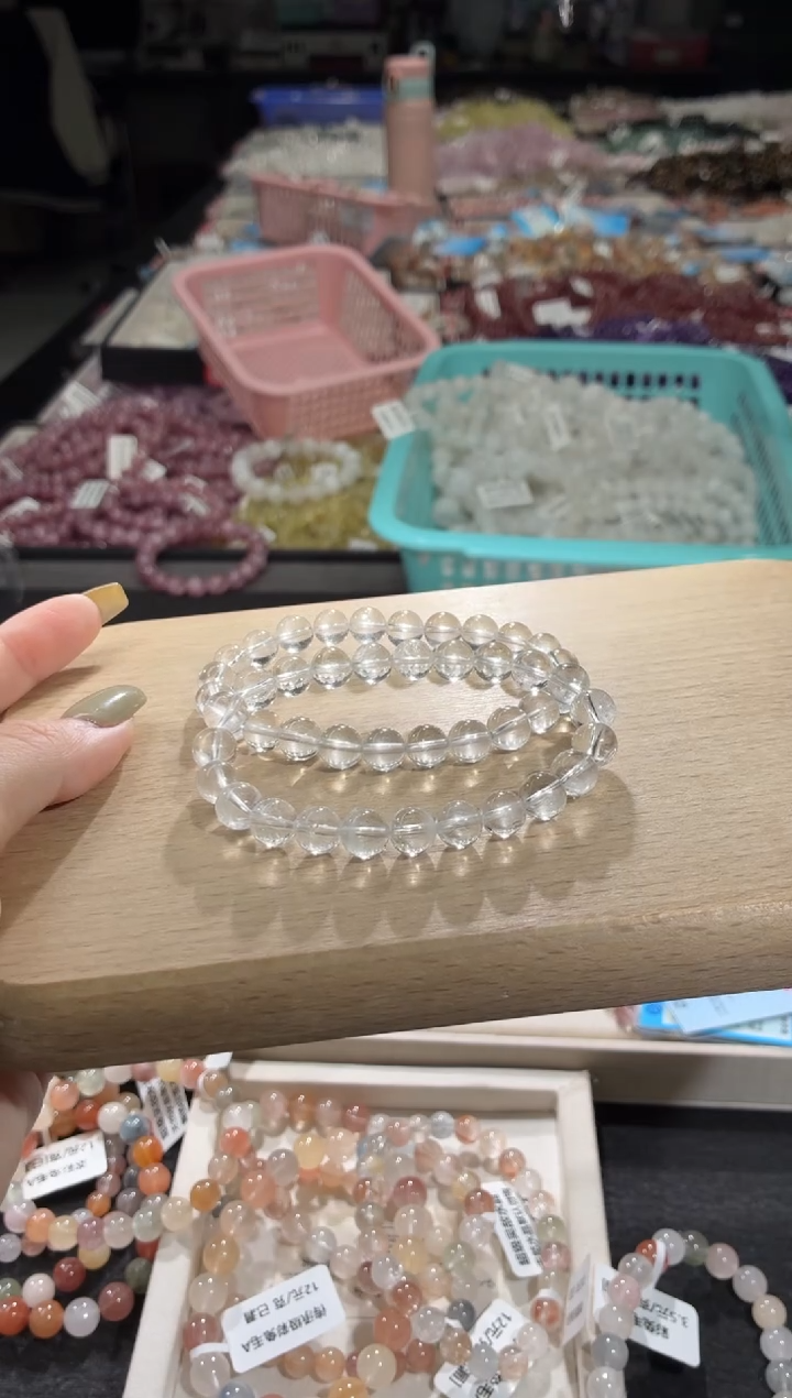 未镶嵌手链水晶386号 2条多样性发一S 8+