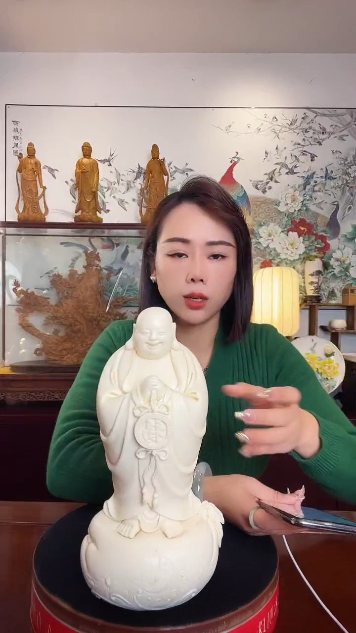 摆件德化白瓷 年年有余