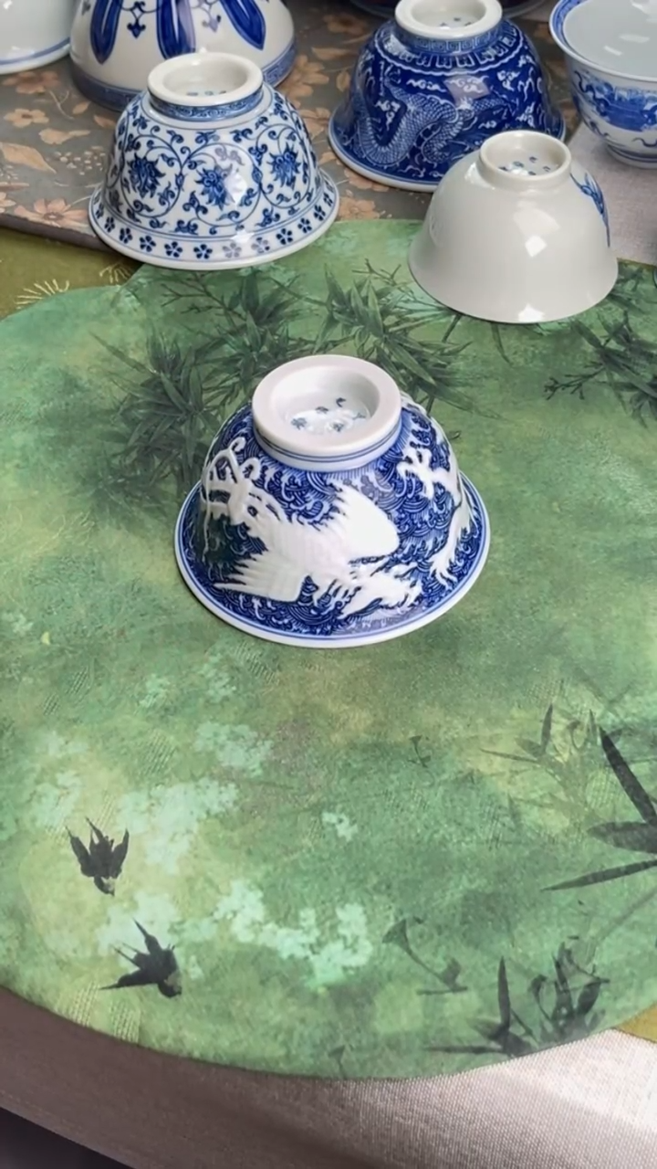 瓷片景德镇毛仔柴窑杯