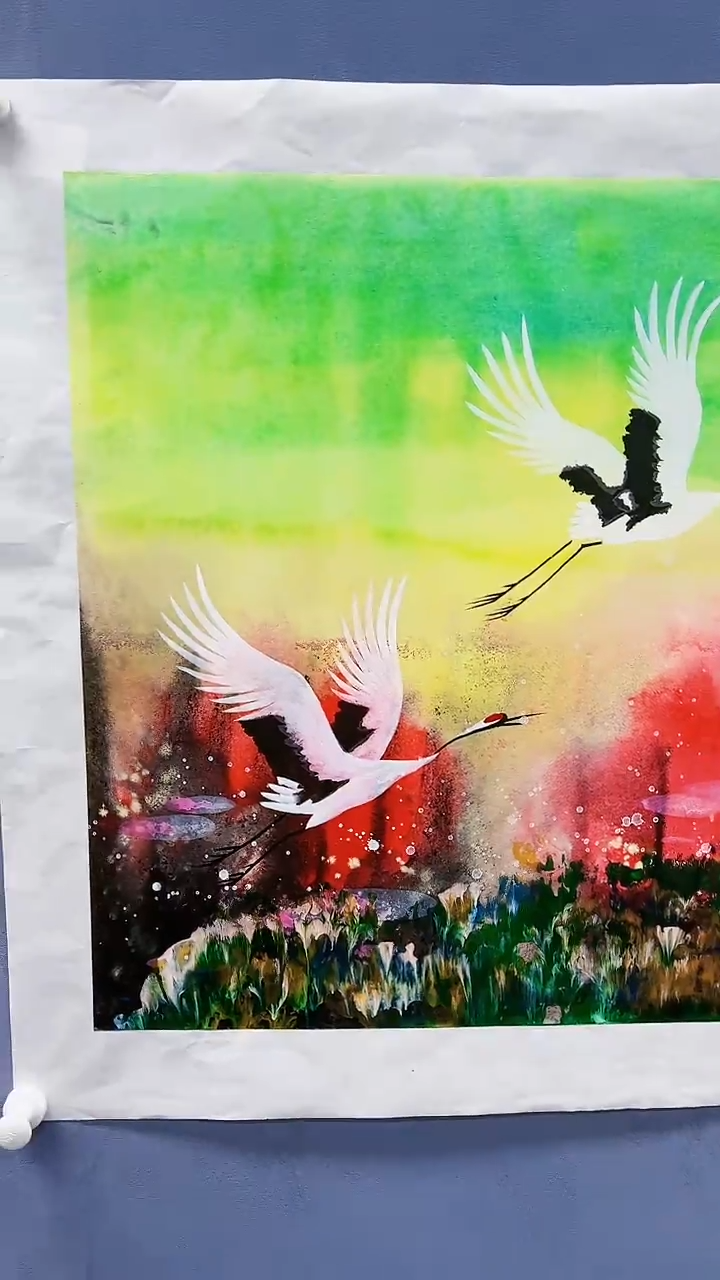 【闪购商品】绘画赵燮绘画2.2平尺仙鹤