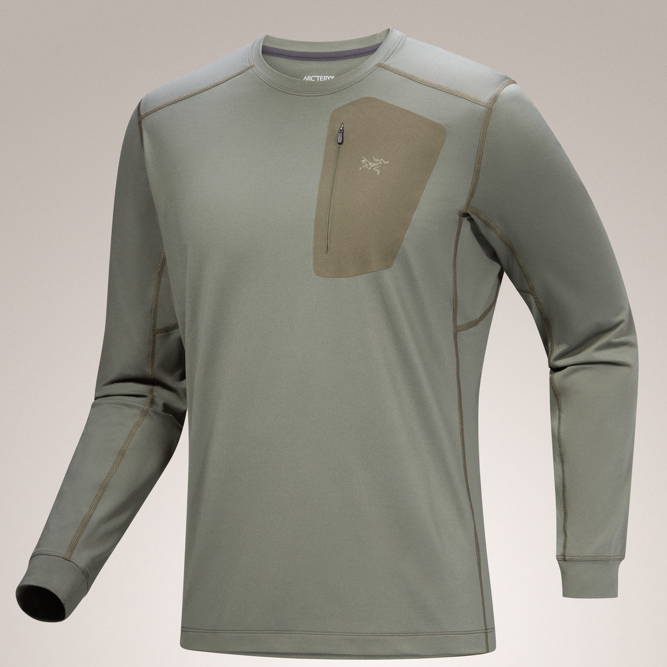 【Arcteryx|始祖鸟】RHO LT 圆领新款锁温保暖吸湿排汗抓绒圆领长袖