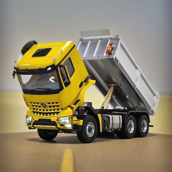 魔豆模型 1/14液压自卸卡车6x6仿真奔驰3363RC遥控模型电动工程车