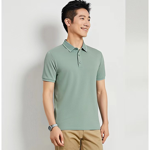 专柜款！丝光棉polo衫T恤短袖男士2025夏季新款中青年翻领