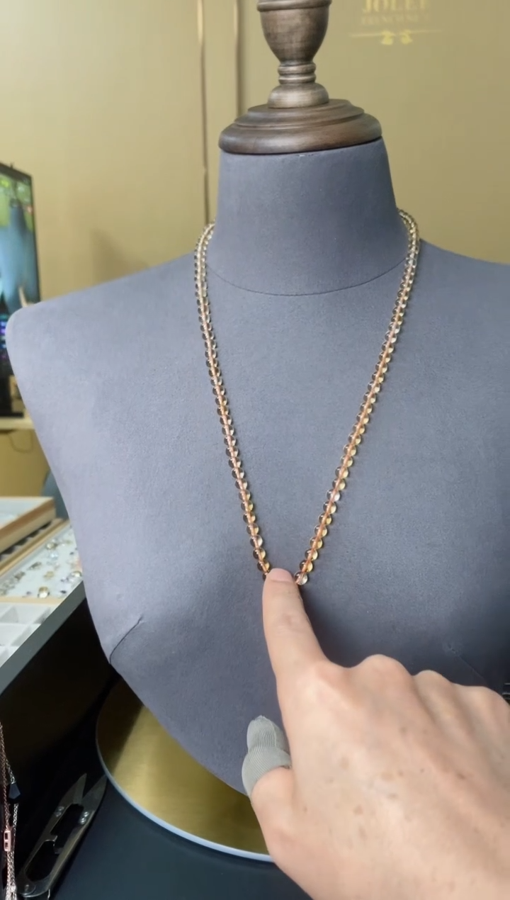 【闪购商品】黄晶项链未镶嵌黄晶项链