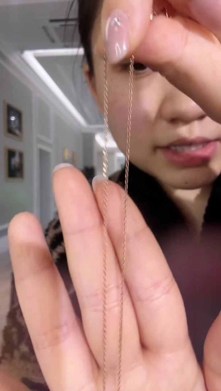 【闪购商品】钻石项链18K金镶嵌卡链