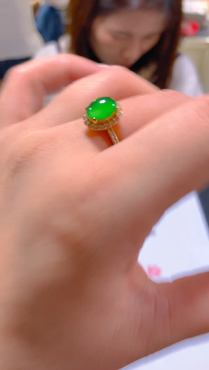 未镶嵌戒指翡翠多样性发一