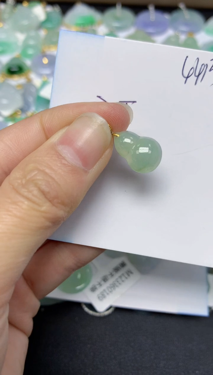 【闪购商品】翡翠颈饰18K金镶嵌 天然翡翠A货