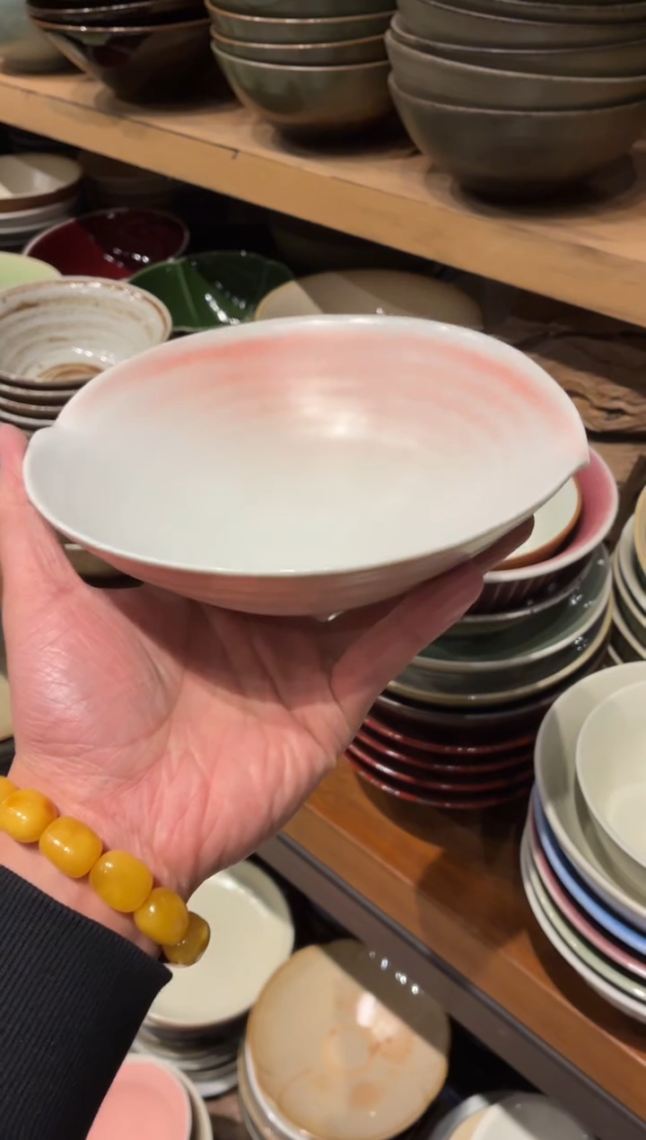 瓷片7寸桃夭双口碗（福利款）