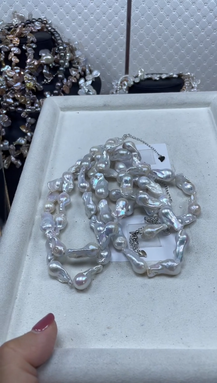 淡水珍珠未镶嵌项链【纯恬珍珠】（多样性发货发一）