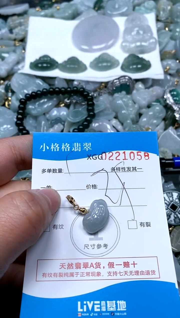 【闪购商品】翡翠颈饰未镶嵌闪购商品0221058