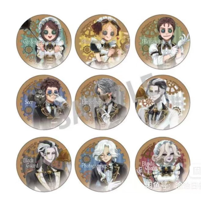 【日谷】第五人格 蒸汽朋克茶话会吧唧 卡片 色纸 收藏徽章盲盒