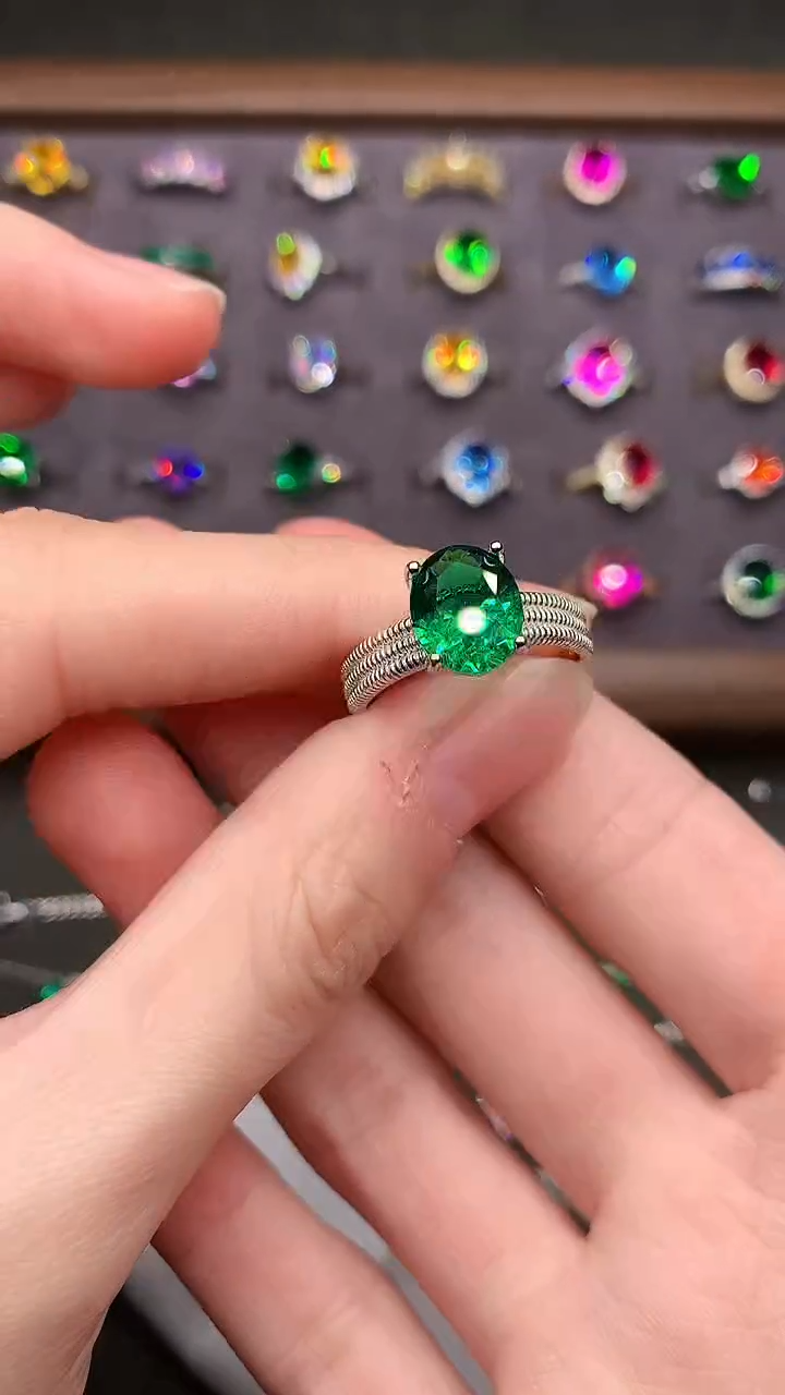 【闪购商品】碧玺戒指银S925镶嵌......