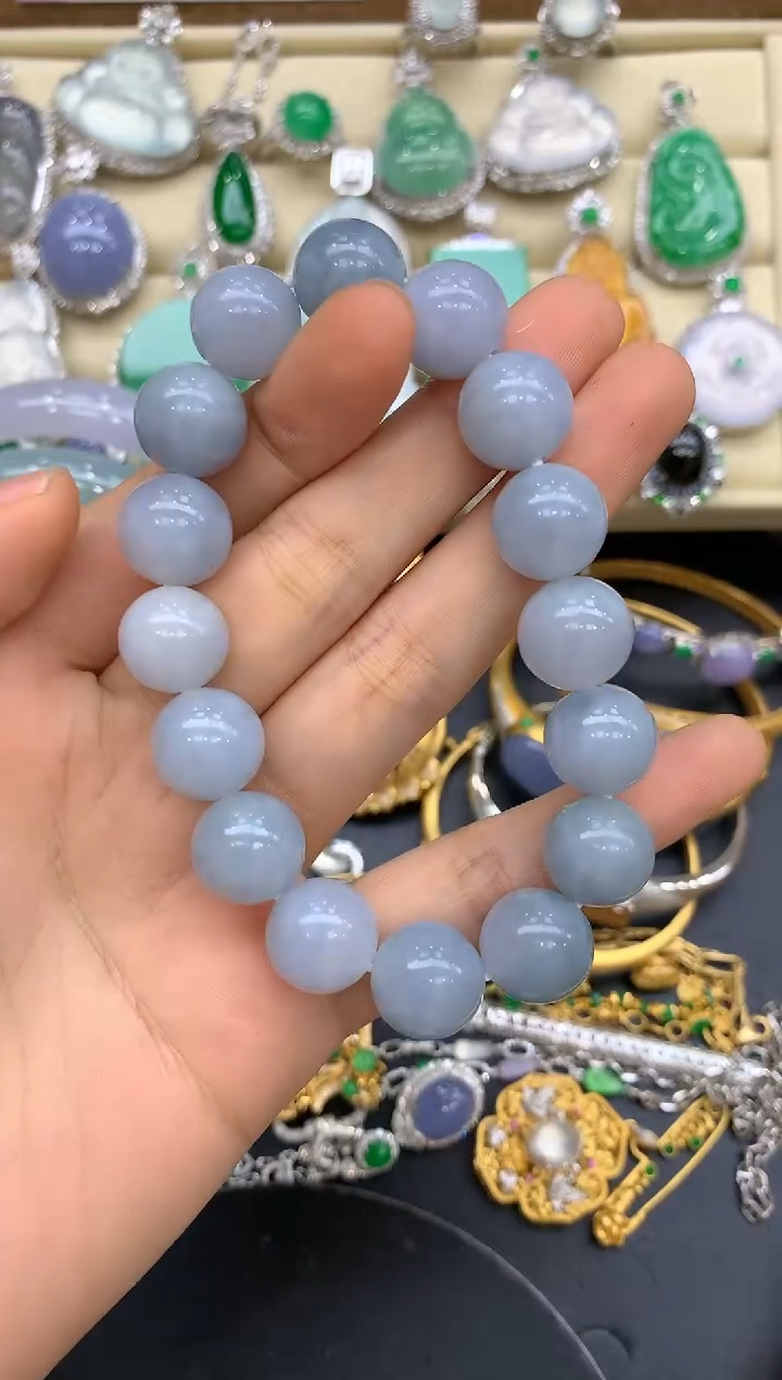 未镶嵌手串翡翠207-中国好珍宝