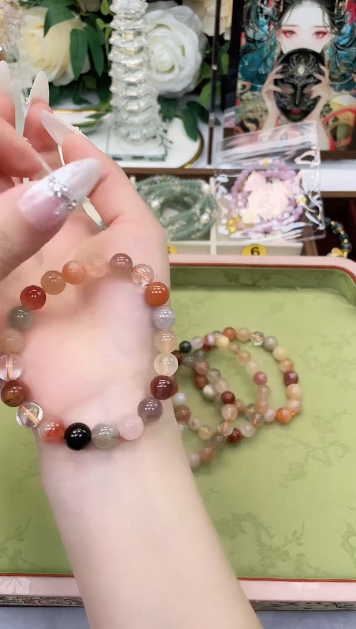 【闪购商品】水晶手链未镶嵌彩兔毛