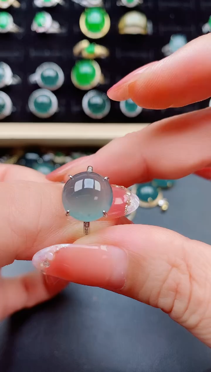 【闪购商品】翡翠戒指银S925镶嵌1212