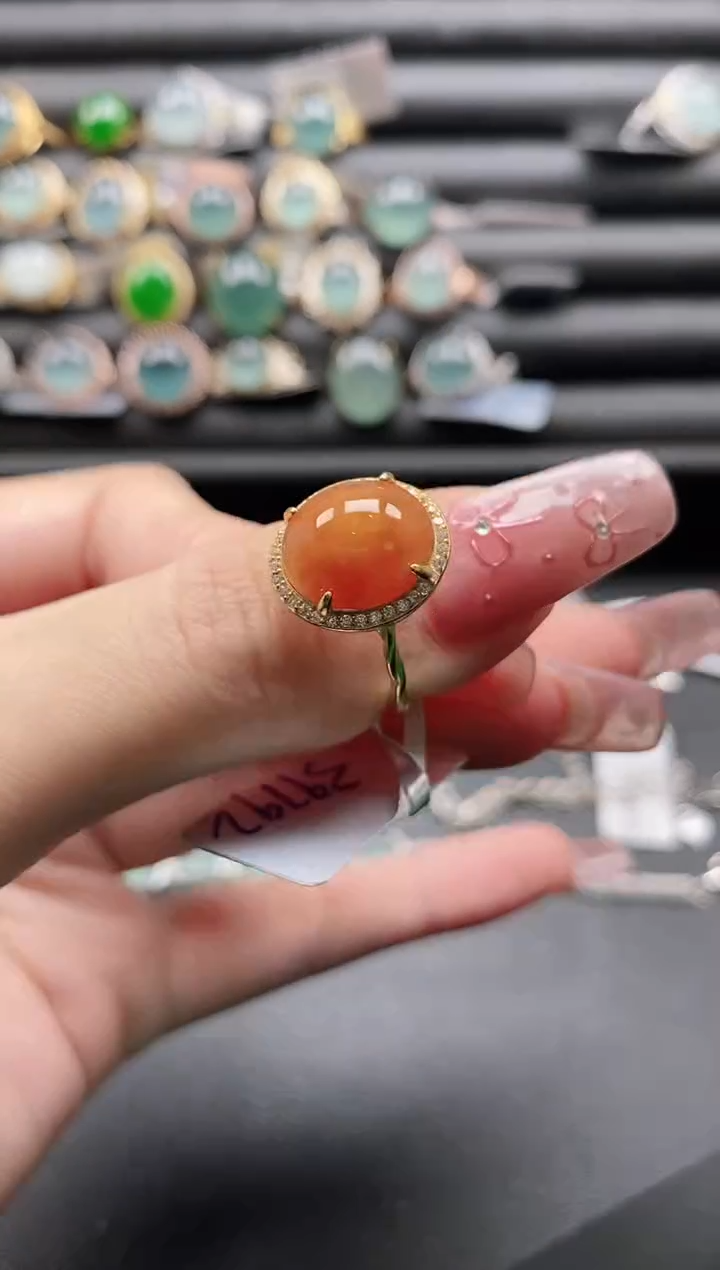 【闪购商品】翡翠戒指银S925镶嵌1111