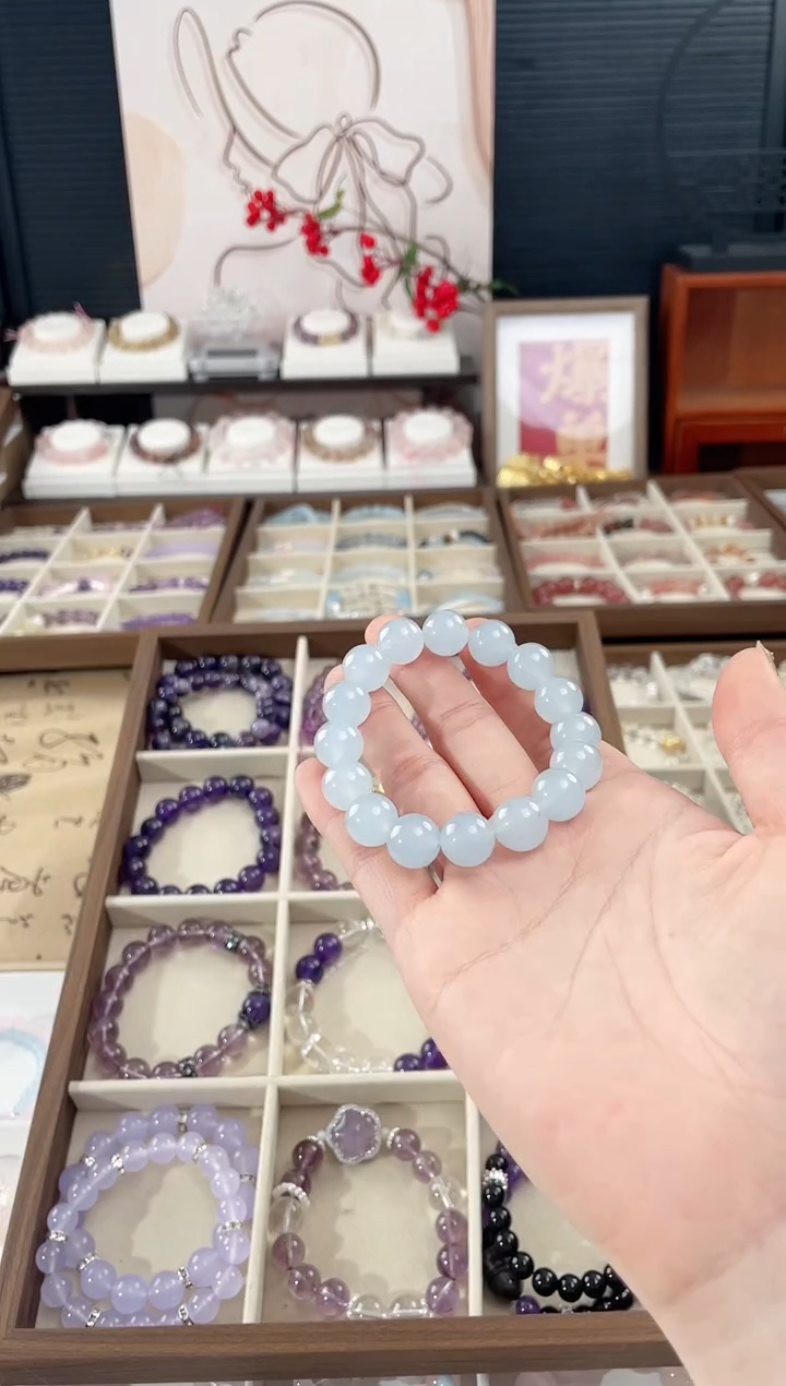 【闪购商品】水晶手链未镶嵌天然水晶单圈双圈素圈设计款气质