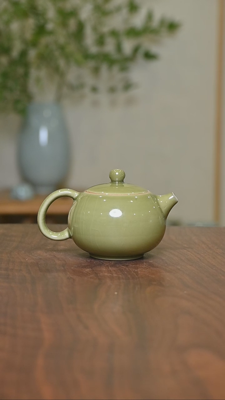 其他矿石釉朱家汝窑款西施壶150毫升礼盒装