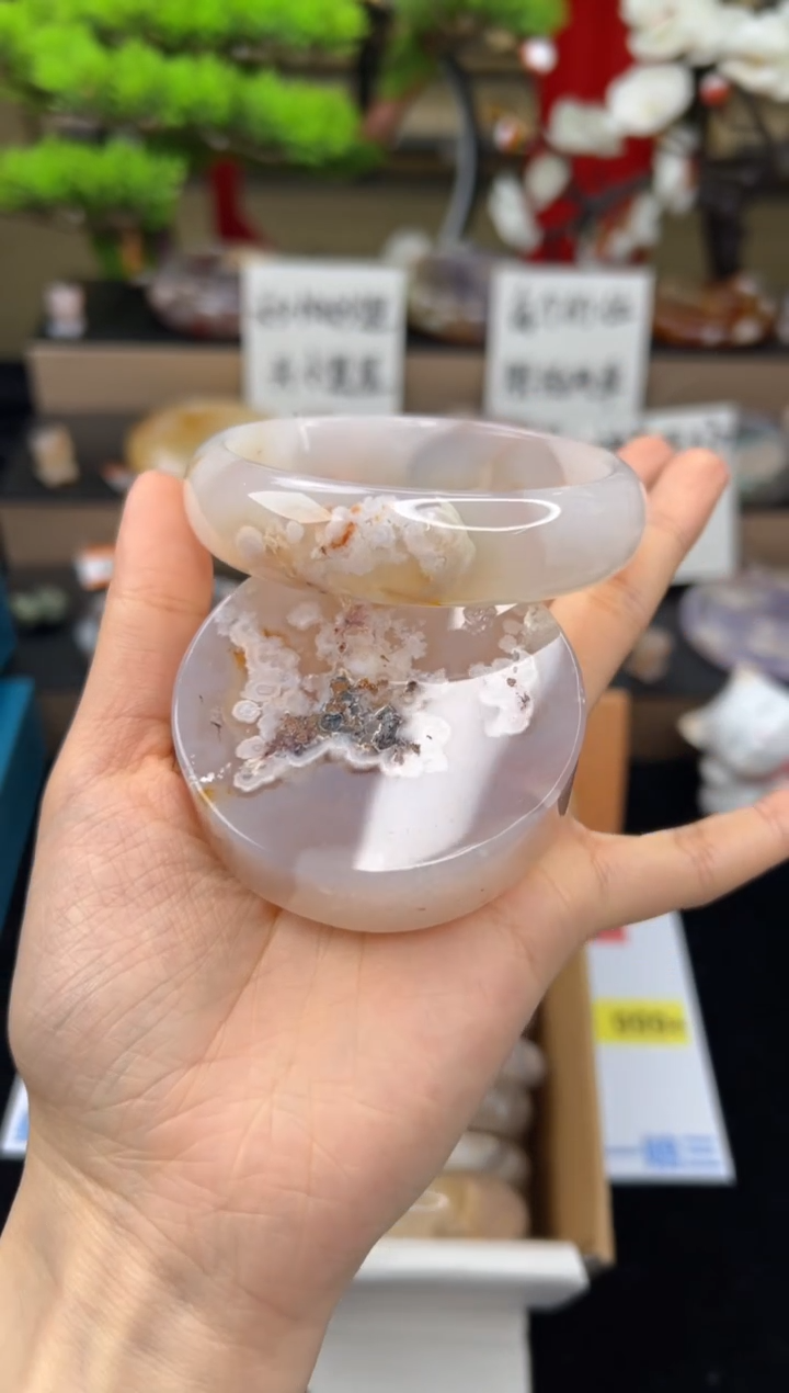 【闪购商品】石英质玉手镯未镶嵌63圈口（赠送镯心)21617