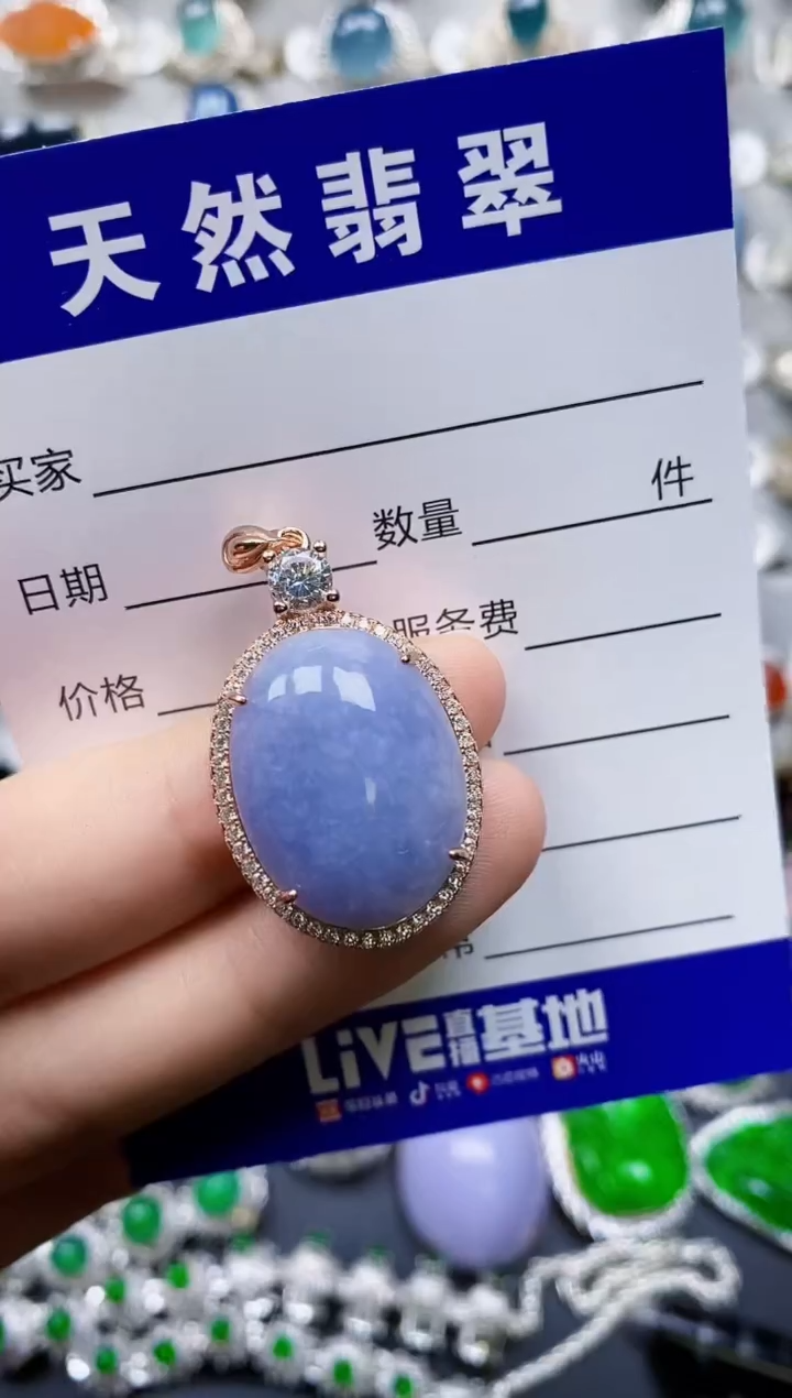 【闪购商品】翡翠颈饰银S925镶嵌0095