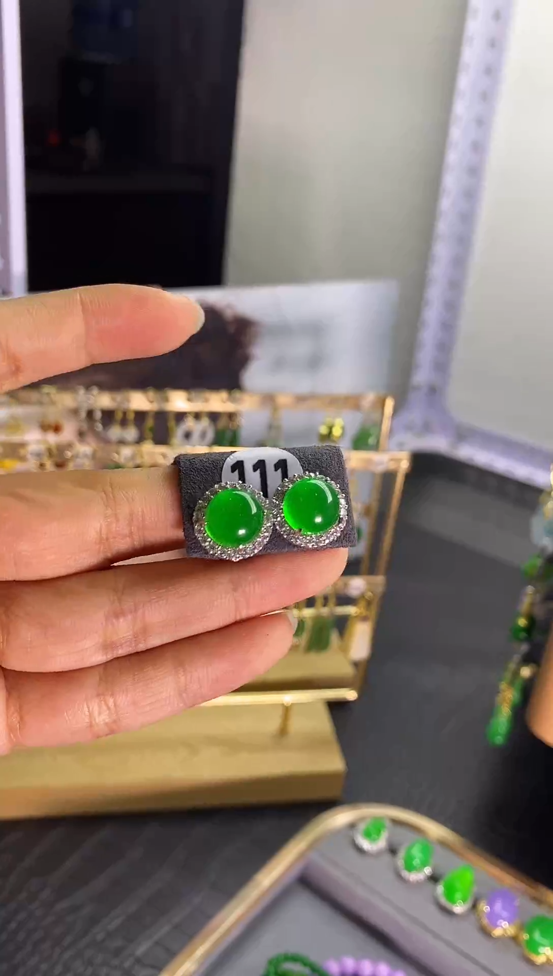 翡翠银S925镶嵌颈饰111...